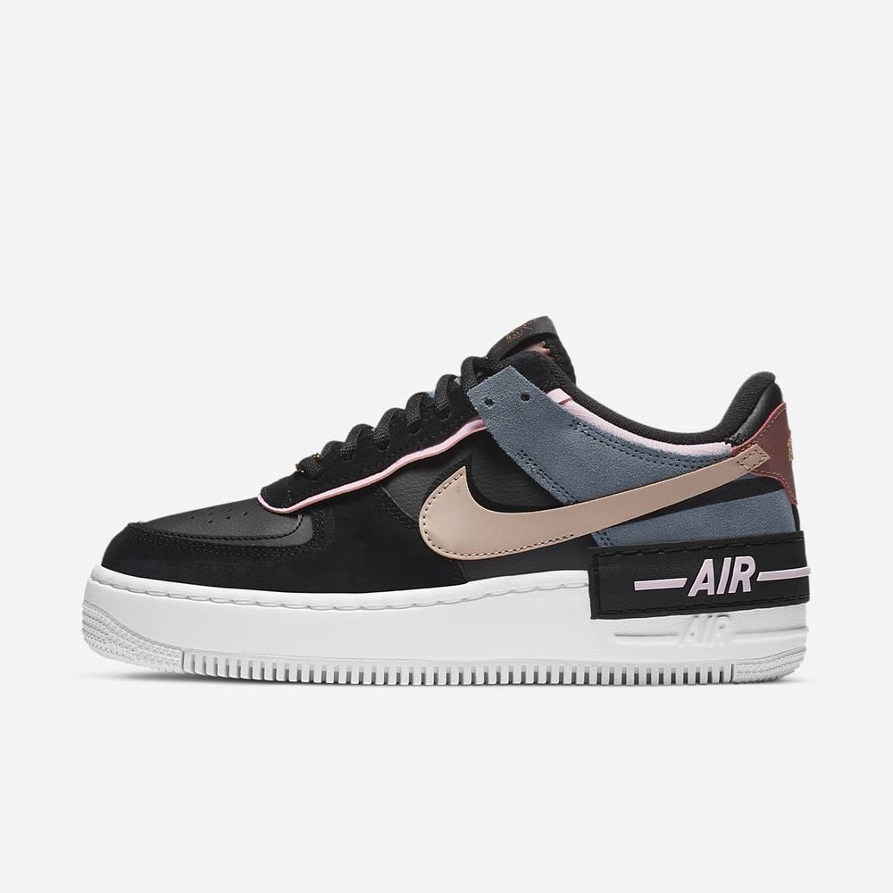 Basket Nike Air Force 1 Shadow Noir 0431-982 Black/Light Arctic Pink/Claystone Red/Metallic Red Bronze Femme | ITC-17380602